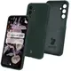 Silikonowe etui Bizon Soft Case do Samsung Galaxy A16 4G/5G ciemnozielone
