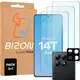 3x szkło na ekran + 1x szkło na aparat Bizon Glass Clear 2 Pack do Xiaomi 14T Pro