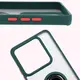 Etui z uchwytem na palec Bizon Case Hybrid Ring do Xiaomi 14T Pro przydymione z ciemnozieloną ramką