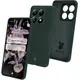 Silikonowe etui Bizon Soft Case do Xiaomi 14T Pro ciemnozielone