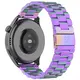 Pasek ze stali nierdzewnej do smartwatcha Bizon Strap Watch Aura QuickRelease 20mm tęczowy