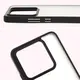 Etui Bizon Case Angelo do Xiaomi 14T Pro przydymione z czarną ramką
