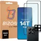 2x szkło na ekran + 1x szkło na aparat Bizon Edge 2 Pack do Xiaomi 14T Pro