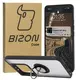 Etui z uchwytem na palec Bizon Case Hybrid Ring do Xiaomi 14T Pro przydymione z czarną ramką