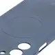 Silikonowe etui z pierścieniem magnetycznym Bizon Case Silicone Magnetic Sq do Samsung Galaxy A16 4G / 5G szare