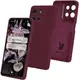Silikonowe etui Bizon Soft Case do Motorola Moto G75 5G ciemnofioletowe