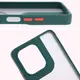 Etui z uchwytem na palec Bizon Case Hybrid Ring do Motorola Moto G75 5G przydymione z ciemnozieloną ramką