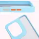 Etui z uchwytem na palec Bizon Case Hybrid Ring do Motorola Moto G75 5G przydymione z jasnoniebieską ramką