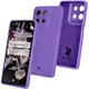 Silikonowe etui Bizon Soft Case do Motorola Moto G75 5G fioletowe
