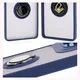 Etui z uchwytem na palec Bizon Case Hybrid Ring do Motorola Moto G75 5G przydymione z granatową ramką