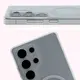Etui z pierścieniem magnetycznym Bizon Case CrystalO do Samsung Galaxy S25 Ultra przezroczyste