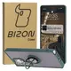 Etui z uchwytem na palec Bizon Case Hybrid Ring do Samsung Galaxy S25 Ultra przydymione z ciemnozieloną ramką