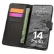 Etui z klapką Bizon Case Pocket do Xiaomi Redmi Note 14 Pro 4G czarne