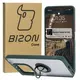 Etui z uchwytem na palec Bizon Case Hybrid Ring do Xiaomi Redmi Note 14 5G przydymione z ciemnozieloną ramką