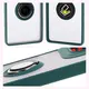 Etui z uchwytem na palec Bizon Case Hybrid Ring do Motorola Moto G75 5G przydymione z ciemnozieloną ramką