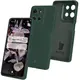 Silikonowe etui Bizon Soft Case do Motorola Moto G75 5G ciemnozielone