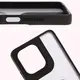 Etui z uchwytem na palec Bizon Case Hybrid Ring do Motorola Moto G75 5G przydymione z czarną ramką