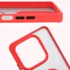 Etui z uchwytem na palec Bizon Case Hybrid Ring do Xiaomi Redmi Note 14 5G przydymione z czerwoną ramką