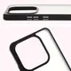 Etui Bizon Case Angelo do Xiaomi Redmi Note 14 5G przydymione z czarną ramką