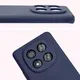 Silikonowe etui Bizon Soft Case do Xiaomi Redmi Note 14 Pro 4G ciemnoniebieskie