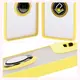 Etui z uchwytem na palec Bizon Case Hybrid Ring do Motorola Moto G75 5G przydymione z żółtą ramką