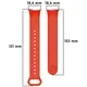 Pasek Bizon Strap Watch Dots do Xiaomi Mi Smart Band 8 czerwony