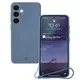 Silikonowe etui z pierścieniem magnetycznym Bizon Case Silicone Magnetic do Samsung Galaxy S25+ Plus / S24+ Plus granatowe