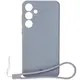 Silikonowe etui z pierścieniem magnetycznym Bizon Case Silicone Magnetic do Samsung Galaxy S25+ Plus / S24+ Plus szare