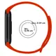 Pasek Bizon Strap Watch Dots do Xiaomi Mi Smart Band 8 czerwony