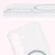 Etui z pierścieniem magnetycznym Bizon Case CrystalO do Samsung Galaxy S25 przezroczyste