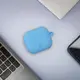 Silikonowe etui z karabińczykiem Bizon Case Headphone Silicone do Samsung Galaxy Buds 3 / 3 Pro niebieskie
