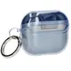 Elastyczne etui z karabińczykiem Bizon Case Headphone Clear do Samsung Galaxy Buds 3/3 Pro przeźroczysto-niebieskie