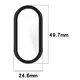Etui z osłoną ekranu Bizon Case Watch Felipe do Xiaomi Mi Smart Band 8 czarne