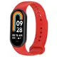 Pasek Bizon Strap Watch Dots do Xiaomi Mi Smart Band 8 czerwony