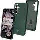 Silikonowe etui Bizon Soft Case do Samsung Galaxy S25 ciemnozielone
