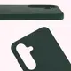 Silikonowe etui Bizon Soft Case do Samsung Galaxy S25 ciemnozielone