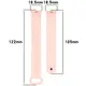 Silikonowy pasek Bizon Strap Watch Silicone do Xiaomi Smart Band 9 / 9 NFC / 8 jasnoróżowy