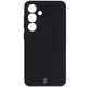 Silikonowe etui z pierścieniem magnetycznym Bizon Case Silicone Magnetic do Samsung Galaxy S25 / S24 czarne