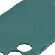 Silikonowe etui z pierścieniem magnetycznym Bizon Case Silicone Magnetic do Samsung Galaxy S25+ Plus / S24+ Plus ciemnozielone