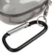 Etui Bizon Case Headphone Clear do Samsung Galaxy Buds Live / Pro / Buds2 / Buds2 Pro / Buds FE czarno-brokatowe