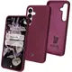 Silikonowe etui Bizon Soft Case do Samsung Galaxy S25 ciemnofioletowe