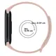 Pasek Bizon Strap Watch Dots do Xiaomi Mi Smart Band 8 jasnoróżowy