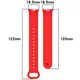 Silikonowy pasek Bizon Strap Watch Silicone do Xiaomi Smart Band 9 / 9 NFC / 8 czerwony