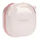Etui Bizon Case Headphone Clear do Samsung Galaxy Buds Live / Pro / Buds2 / Buds2 Pro / Buds FE przezroczysto-różowe