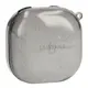Etui Bizon Case Headphone Clear do Samsung Galaxy Buds Live / Pro / Buds2 / Buds2 Pro / Buds FE czarno-brokatowe
