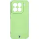 Silikonowe etui z pierścieniem magnetycznym Bizon Case Silicone Magnetic Sq do Xiaomi 15 jasnozielone