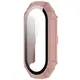 Etui ze szkłem do zegarka Bizon Case+Glass Watch do Xiaomi Smart Band 9 różowe