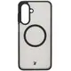 Etui z pierścieniem magnetycznym Bizon Case MatteO do Samsung Galaxy A26 5G półprzezroczyste z czarną ramką