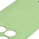 Silikonowe etui z pierścieniem magnetycznym Bizon Case Silicone Magnetic Sq do Xiaomi 15 jasnozielone
