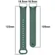 Silikonowy pasek Bizon Strap Watch Silicone do Xiaomi Smart Band 9 / 9 NFC / 8 ciemnozielony